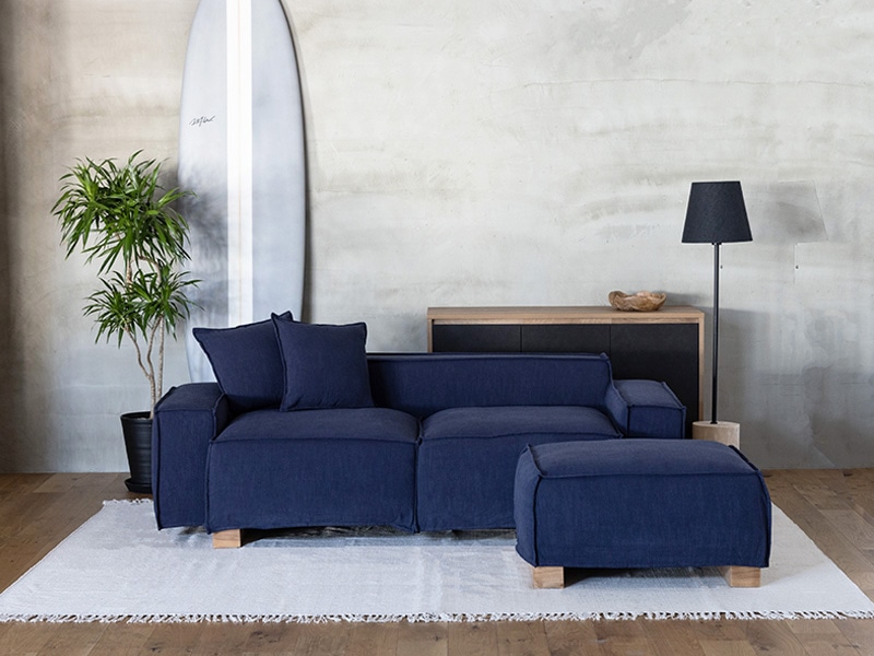 ZUMA SOFA NAVY FABRIC